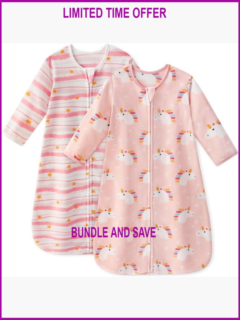 Toddler Microfleece Sleep Sack Long Sleeve Wearable Blanket 18-24 Months